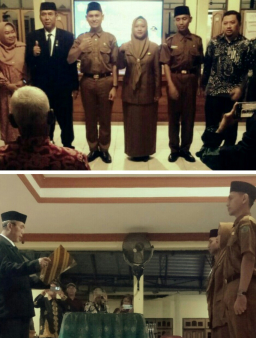 Kades Kebaron Tekankan Kedisiplinan Kepada Perangkat Desa Baru