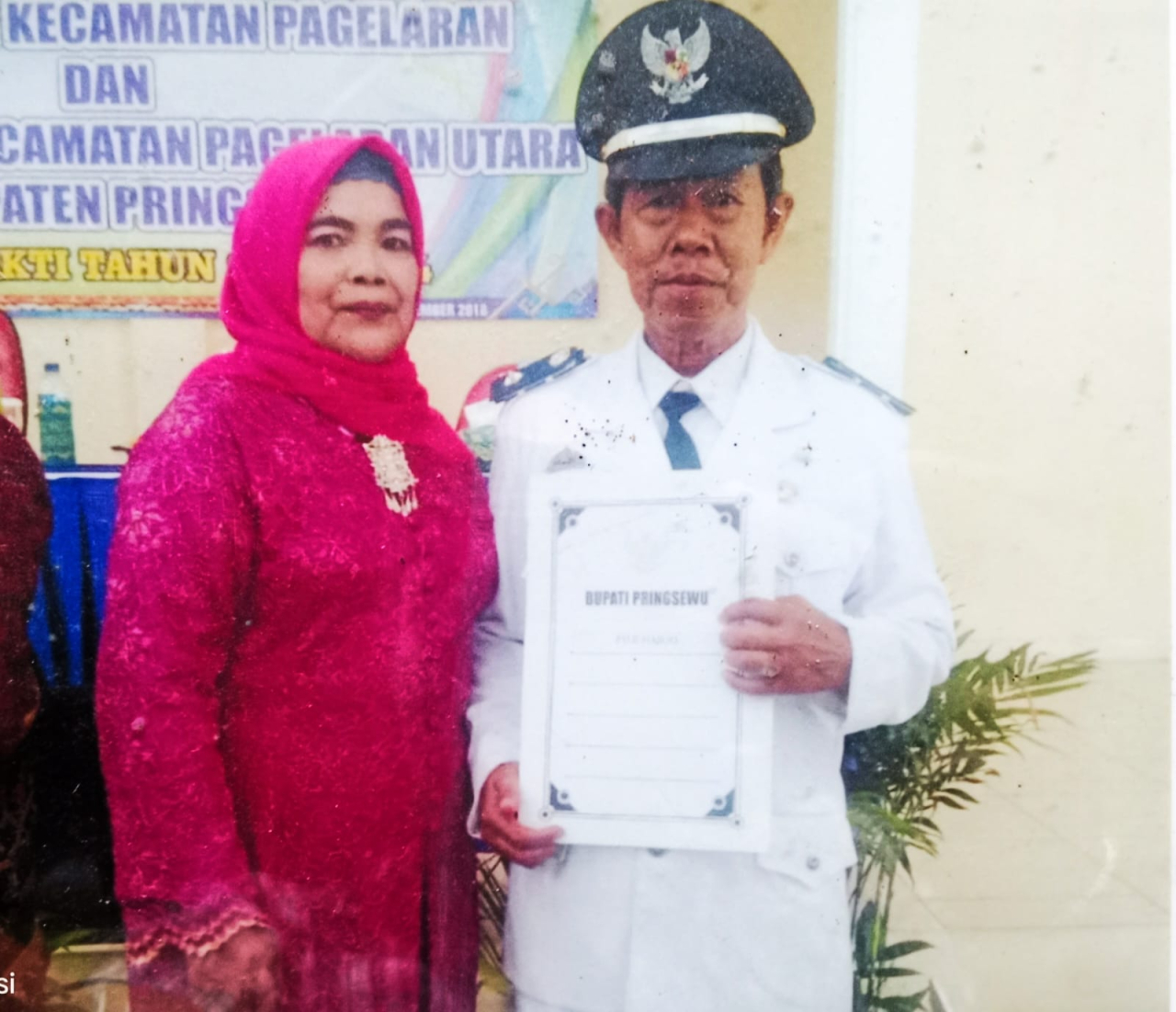 Kepala Pekon Pujiharjo RASIMIN Mengucapkan Selamat Atas Terpilihnya H.Riyanto-Umi Laila Sebagai Bupati Terpilih