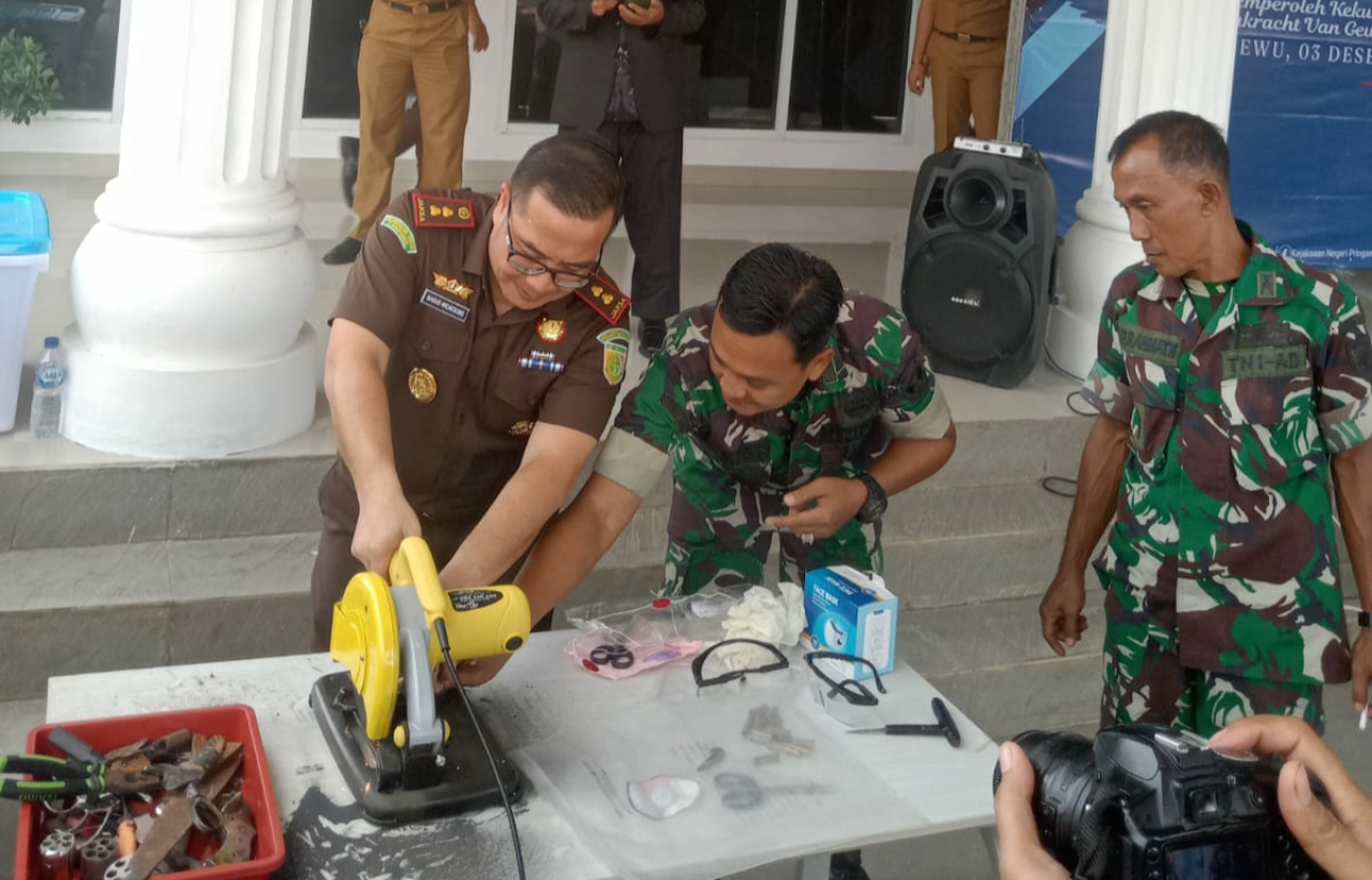 Pemusnahan Barang Rampasan Negara Oleh Kejaksaan Negeri Pringsewu