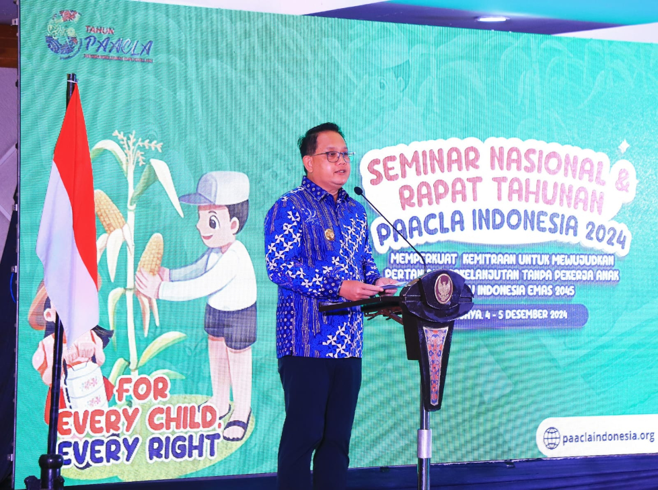 Pj. Gubernur Adhy Ajak Seluruh Pihak Hapus Pekerja Anak di Jatim dan Indonesia