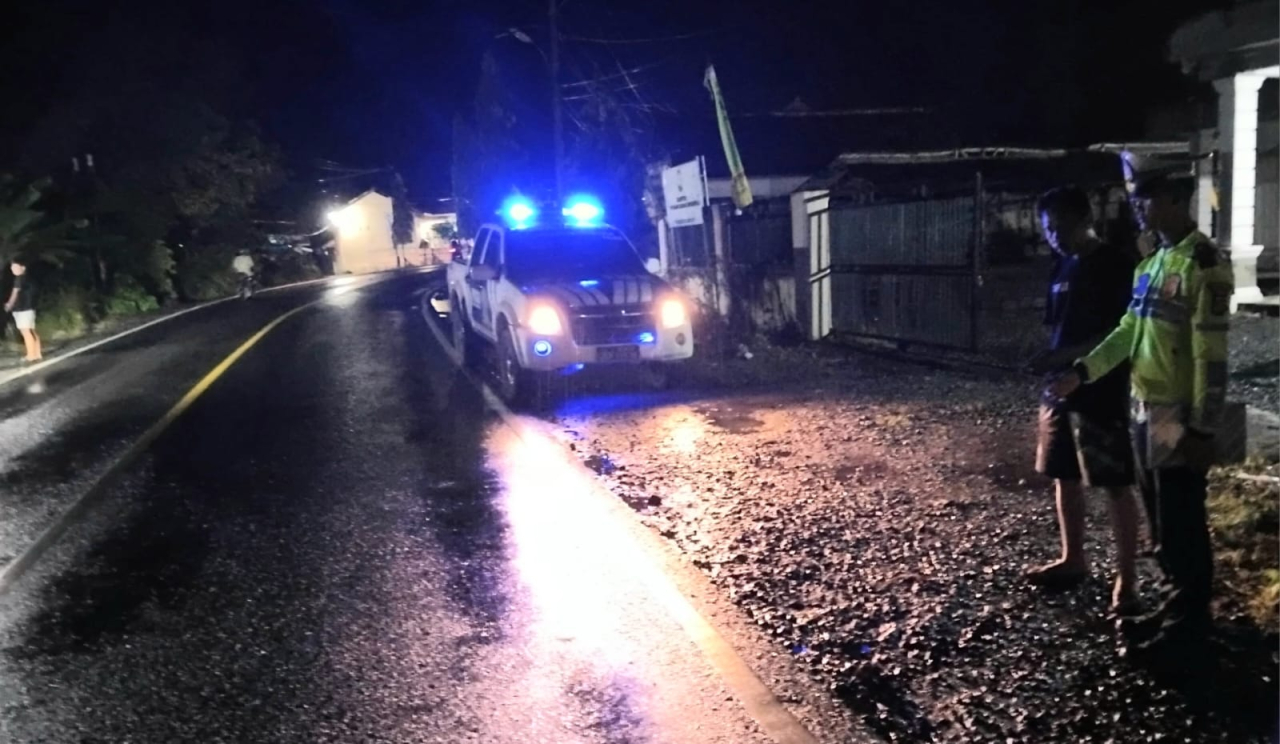 Sat Lantas Polres Tanggamus Identifikasi Kecelakaan Lalu Lintas di Jalinbar Kota Agung