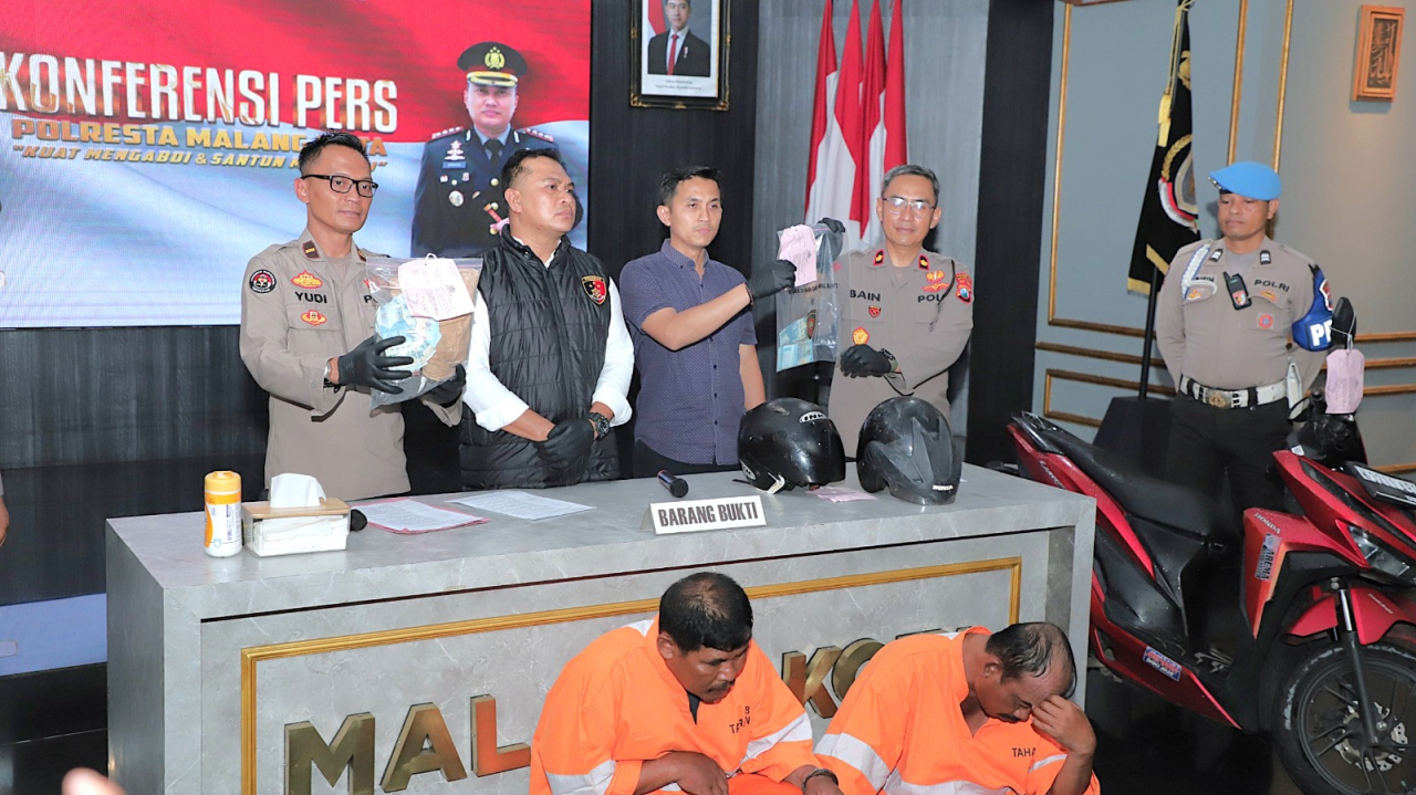 2 Jambret dengan Kekerasan yang Viral di Medsos Berhasil Di Tangkap Polres Malang Kota