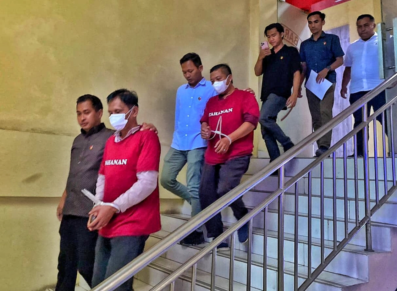 Polda Lampung Tahan 2 Tersangka Korupsi Penyimpangan Dana BUMAKAM di Tulang Bawang