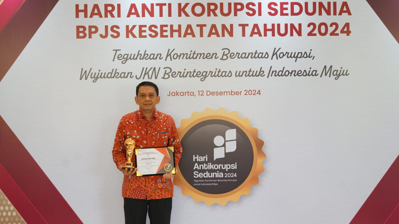 Jawa Timur Raih Penghargaan Anti Kecurangan Terbaik Kedua dari BPJS Kesehatan