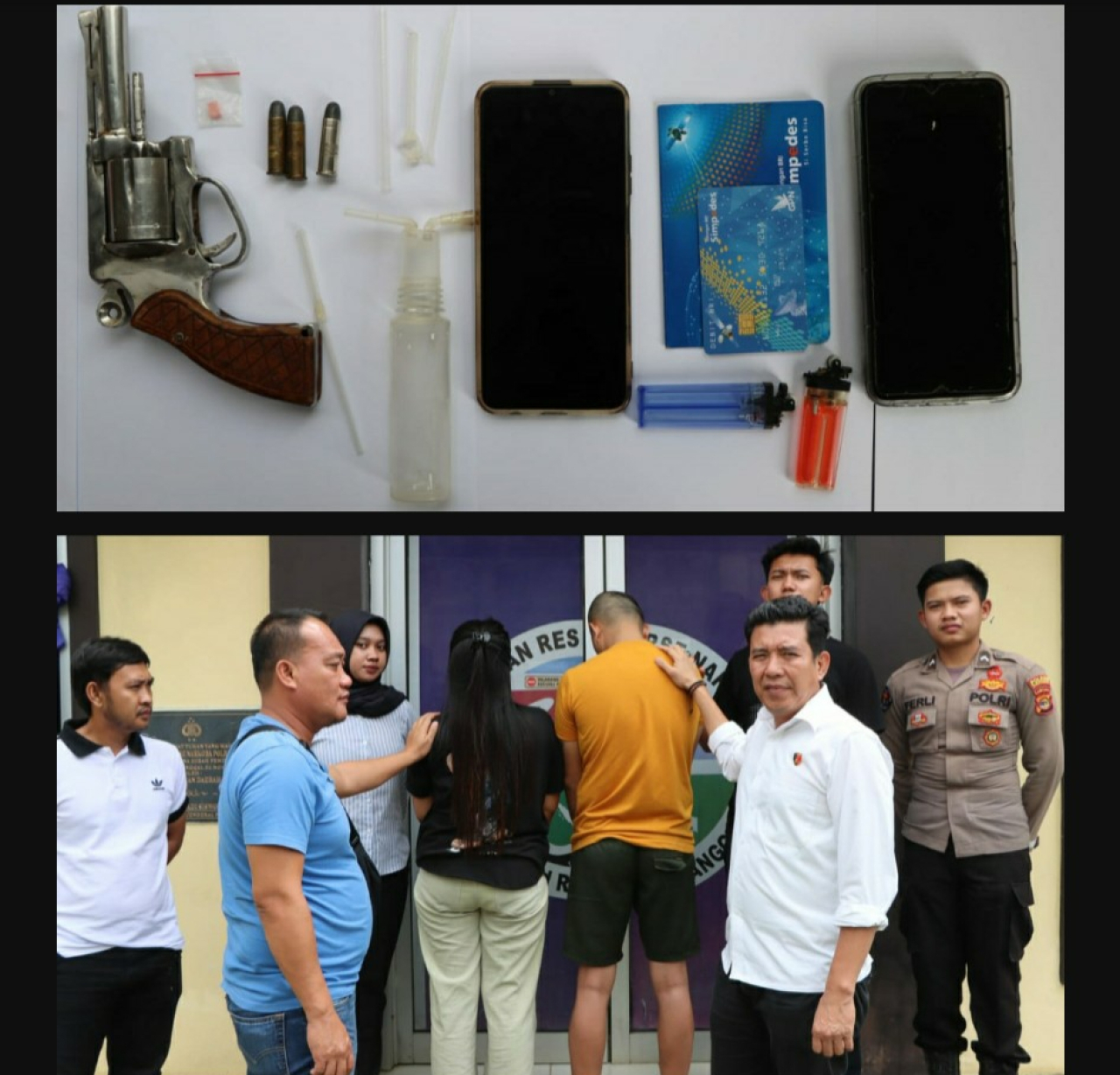 Satresnarkoba Polres Tanggamus Ungkap Peredaran Narkotika dan Pelaku Senjata Api di Kota Agung