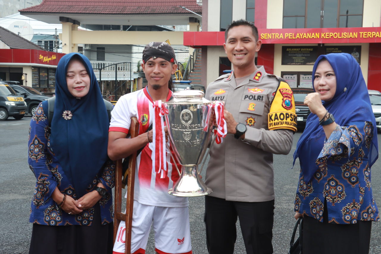 Peduli dan Support Atlet Persaid, Kapolres Jember Dinobatkan Sebagai Bapak Asuh Disabilitas
