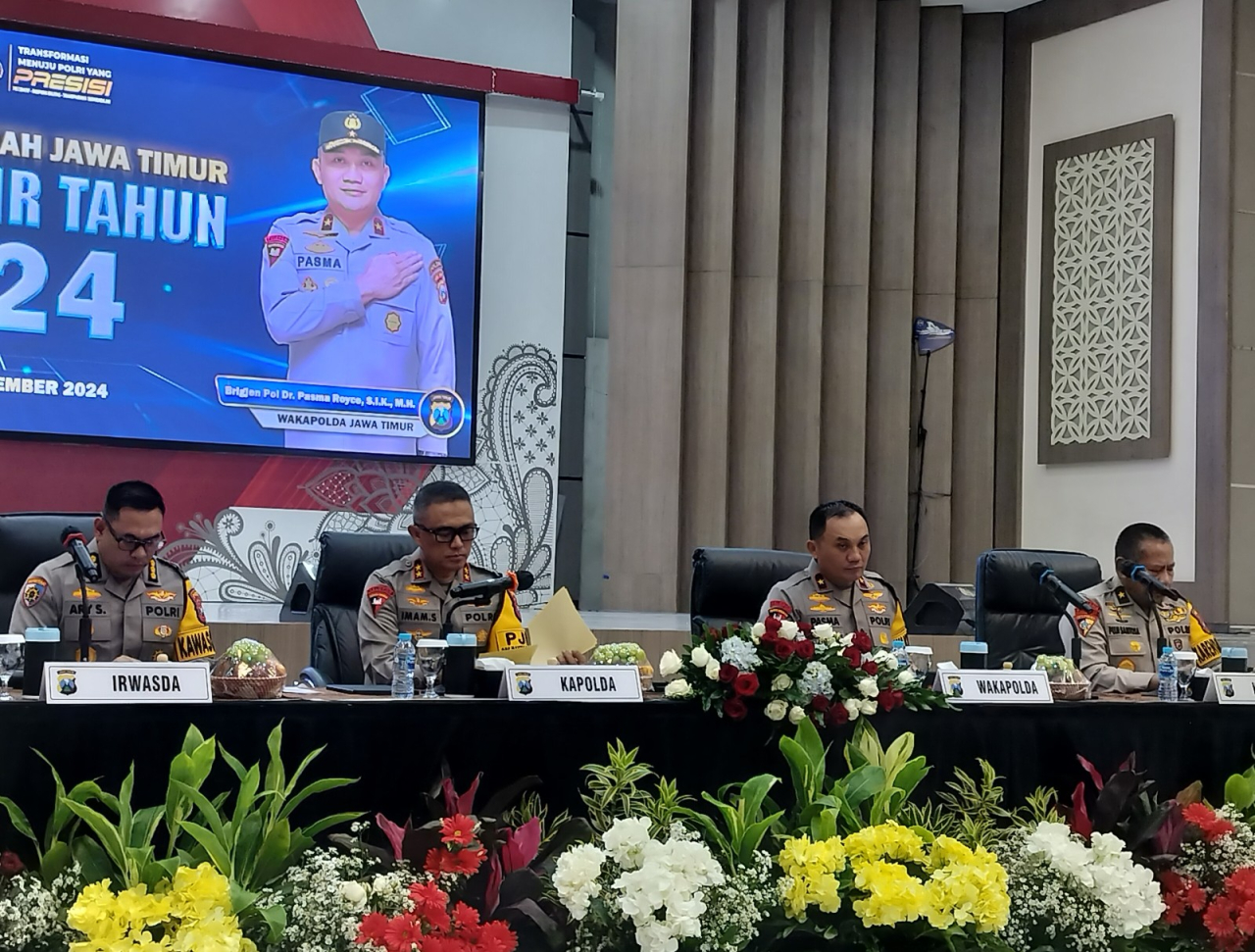 Polda Jatim Gelar Refleksi Akhir Tahun 2024, Kapolda Sampaikan Apresiasi dan Ajak Waspada Judi Online