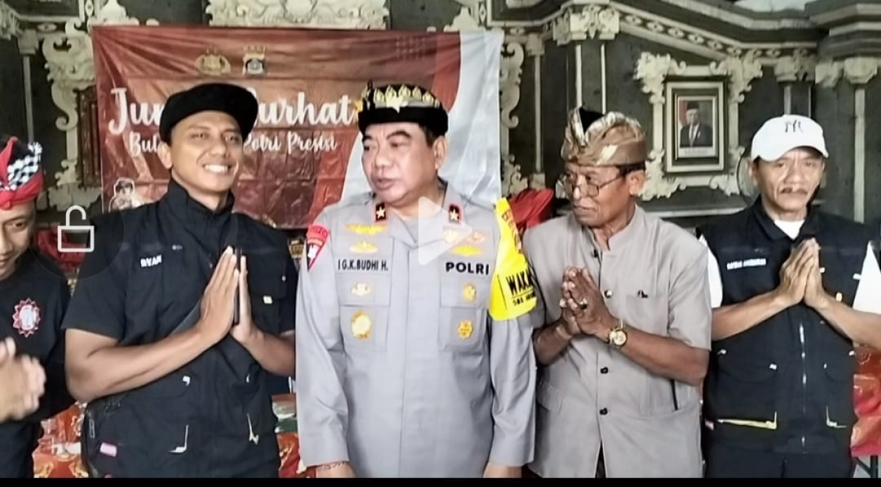 Wakapolda Bali Pimpin Kegiatan Jumat Curhat